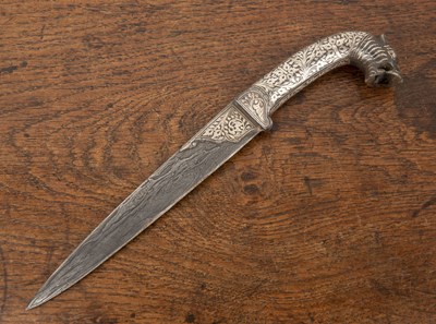 Lot 248 - Bidri and steel dagger South India or Persian,...