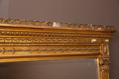 Lot 346 - A gilt Regency overmantel mirror