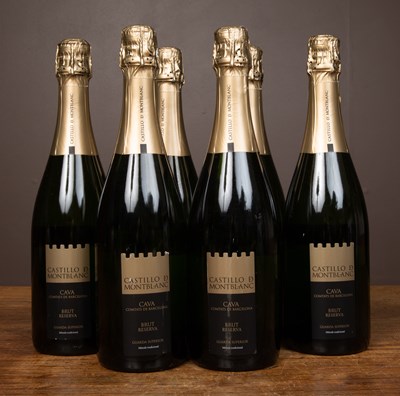 Lot 470 - A case of six bottles of Castillo D Mont Blanc Cava