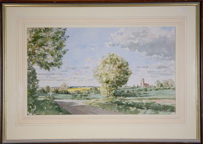 Lot 435 - John Western (20th century) Monewden Church,...