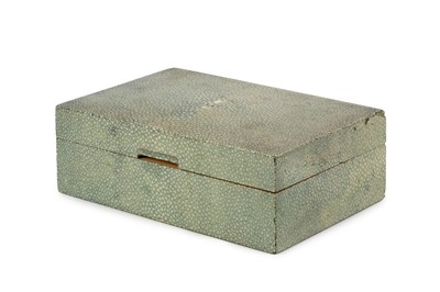 Lot 636 - Art Deco Shagreen box, circa 1930 with cedar...