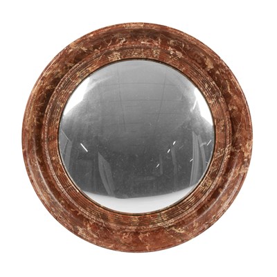 Lot 711 - Art Deco Convex wall mirror bakelite 42cm...