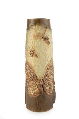 Lot 591 - Bernard Rooke (b.1938) Cylindrical vessel...