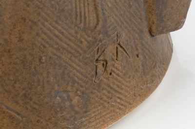 Lot 591 - Bernard Rooke (b.1938) Cylindrical vessel...
