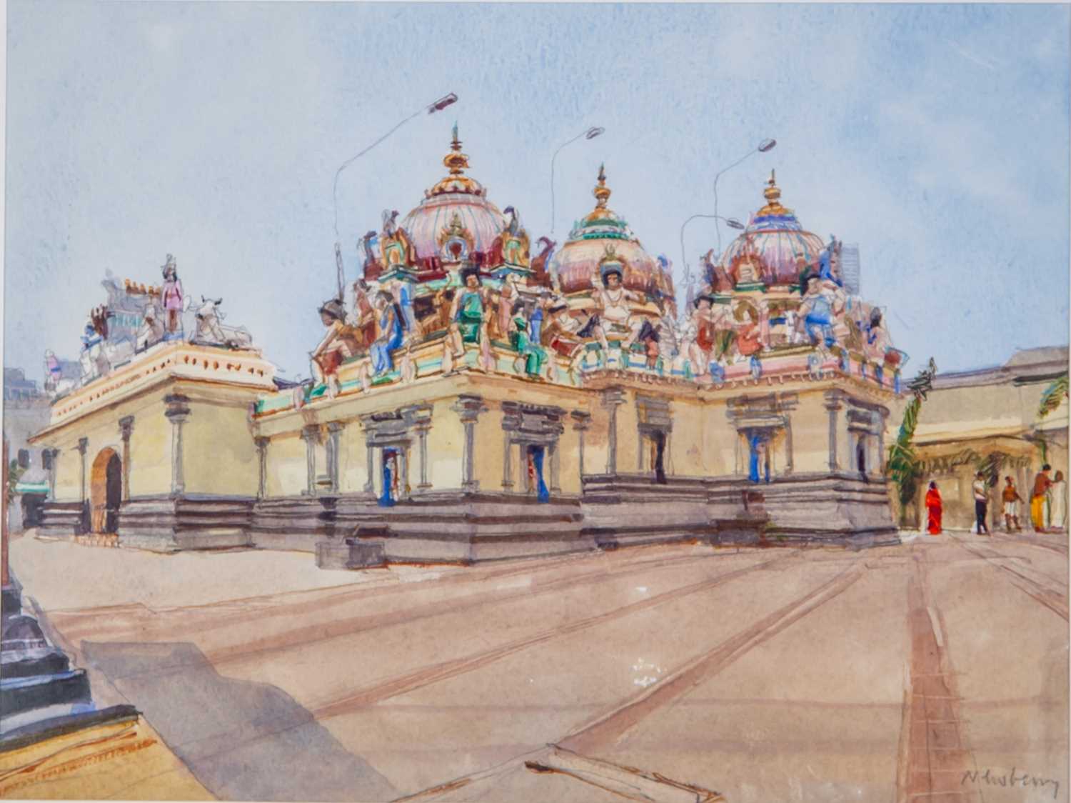 Lot 423 - John Newberry (b.1934) Sri Mariamman Temple,...
