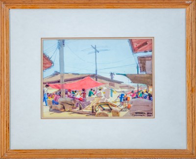 Lot 423 - John Newberry (b.1934) Sri Mariamman Temple,...