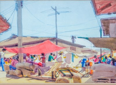 Lot 423 - John Newberry (b.1934) Sri Mariamman Temple,...