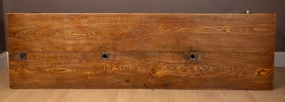 Lot 154 - A late Victorian oak study room table from The Ashmolean Museum Oxford