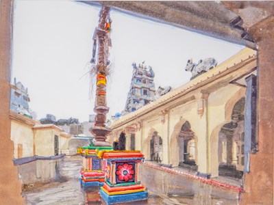 Lot 424 - John Newberry (b.1934) Sri Mariamma Temple,...