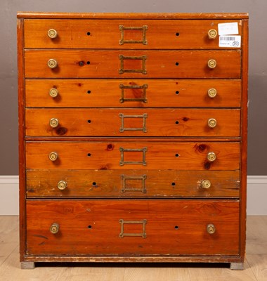 Lot 182 - An Ashmolean Museum pine collectors cabinet