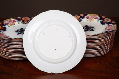 Lot 99 - Thirty Two Ironstone Dinner Plates