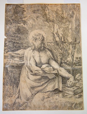 Lot 36 - Annibale Carracci St Jerome in the Wilderness,...