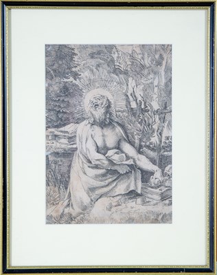 Lot 54 - Annibale Carracci St Jerome in the Wilderness,...