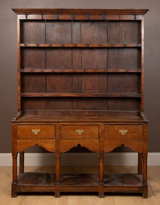 Lot 152 - A George III oak dresser
