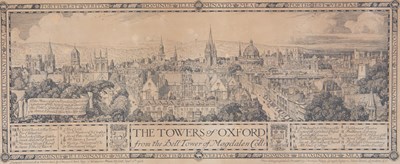 Lot 45 - Edmund Hort New The Towers of Oxford from the...