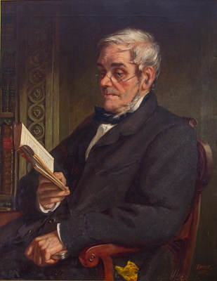 Lot 336 - Alfred Dever (fl. 1859-1877) Portrait of an...