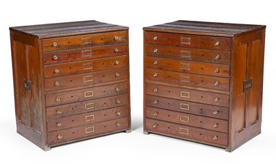 Lot 174 - A pair of Ashmolean Museum pine collectors...
