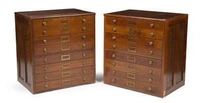 Lot 178 - A pair of Ashmolean Museum stained pine...