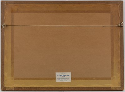 Lot 99 - Oscar Ricciardi (1864-1935) Lagoon with...