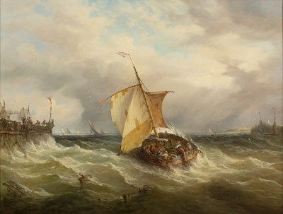 Lot 331 - James Webb (c.1825-1895) French fishing...