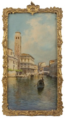 Lot 451 - Alberto Prosdocimi (1852-1925) Venetian canal...