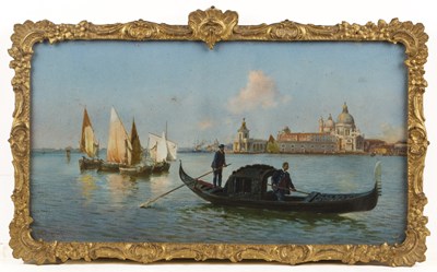 Lot 453 - Alberto Prosdocimi (1852-1925) Gondola and...