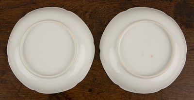 Lot 51 - Pair of famille rose semi-porcelain saucer...
