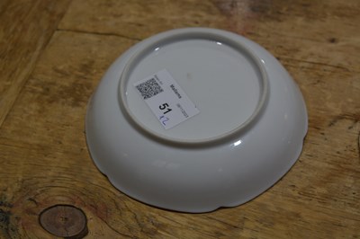 Lot 51 - Pair of famille rose semi-porcelain saucer...