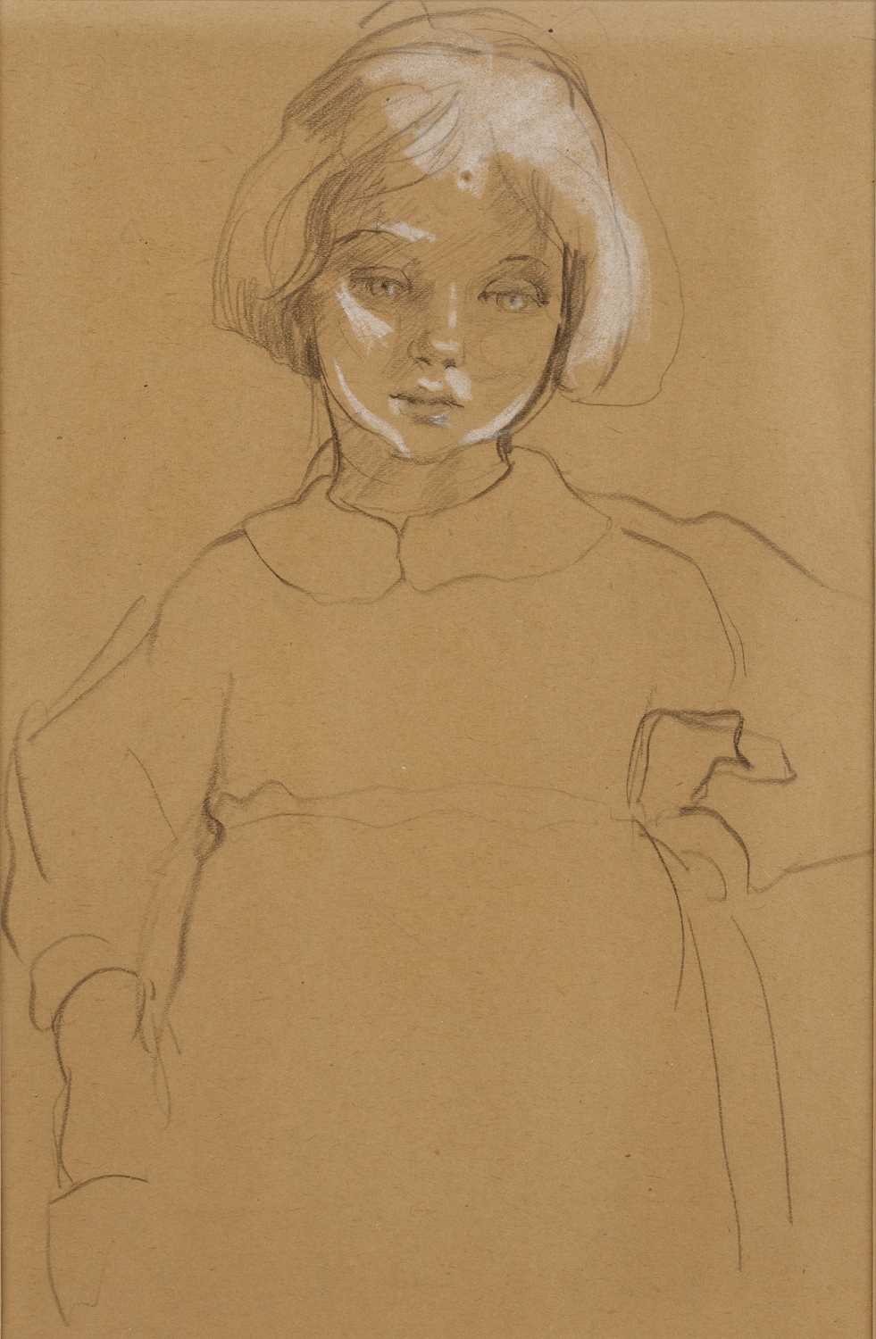 Lot 87 - Mabel Royds (1874-1941) 'Marjorie', pencil and...