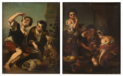 Lot 462 - After Bartolome Esteban Murillo Boys Playing...