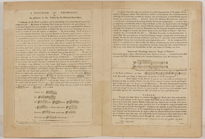 Lot 532 - George Cruikshank 'German Mountebank blowing...