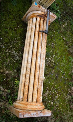 Lot 520 - A cast iron radiator modelled as a Doric column