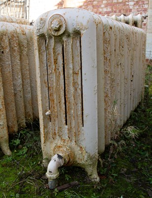 Lot 524 - A collection of seven cast iron radiators from the Duke’s apartment at Blenheim Palace