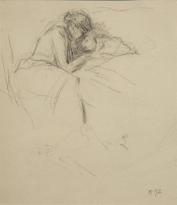 Lot 482 - Maximilien Luce (1858-1941) Mother and child,...