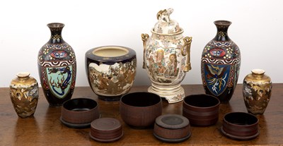 Lot 405 - Group of pieces Japanese and Burmese including...