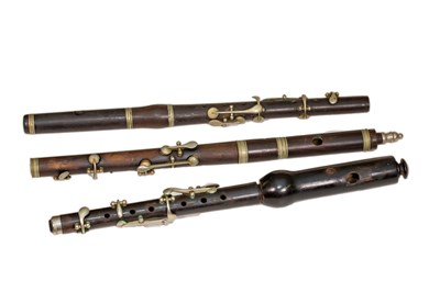 Lot 552 - A late 19th century piccolo by J Wallis 32.5cm...