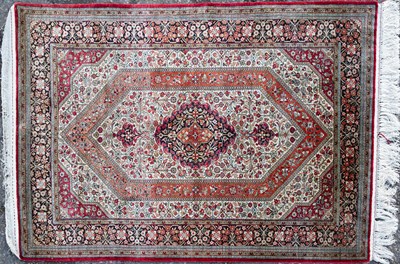 Lot 103 - A modern Persian silk carpet