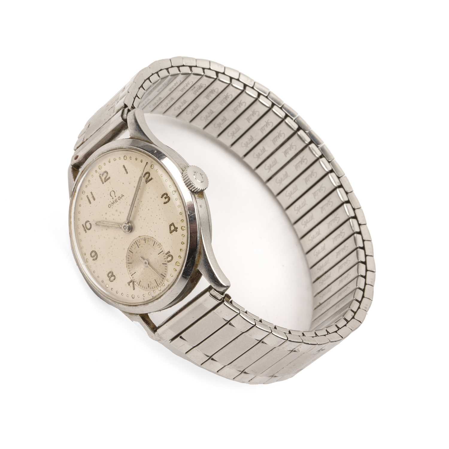 Lot 187 - Stainless steel cased wristwatch by Omega the...