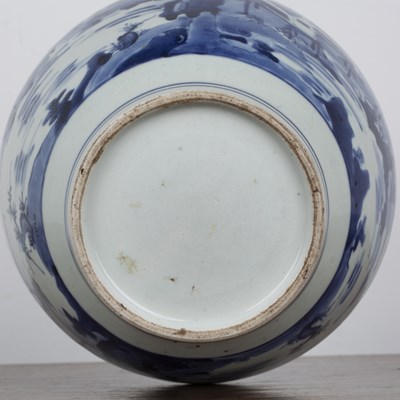 Lot 35 - Blue and white Arita ware bottle vase Japanese,...