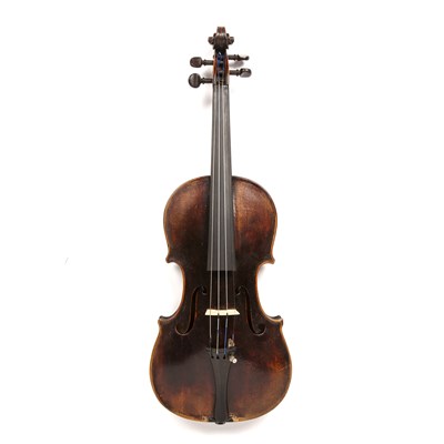 Lot 557 - A 19th century German violin, probably...