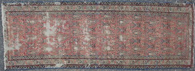 Lot 102 - A hand knotted Caucasian runner