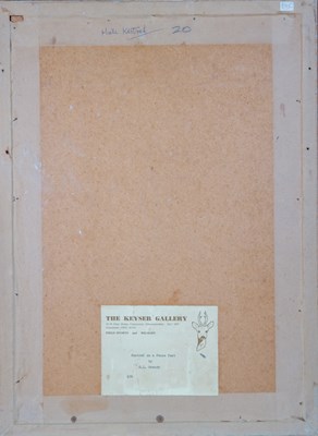 Lot 490 - G. L. Grandy (20th century) Kestrel on a fence...
