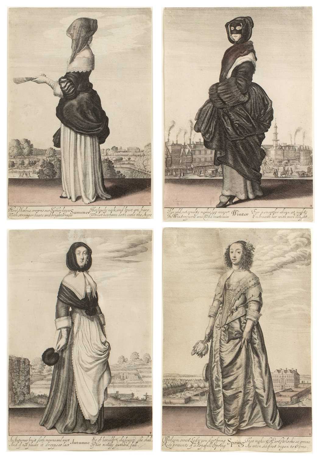 Lot 65 - Wenceslaus Hollar 'Spring', 'Summer', 'Autumne'...