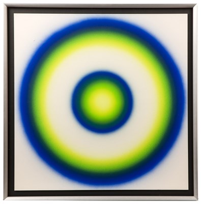 Lot 225 - Peter Sedgley (b.1930) Blue Yellow Circles,...