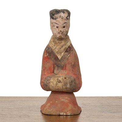 Lot 117 - Pottery figure of a servant Chinese, probably...