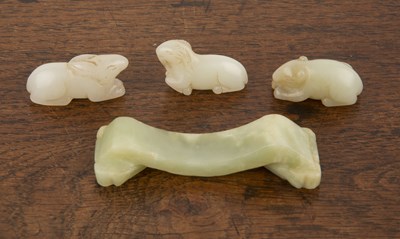 Lot 257 - Small group of jade Chinese, 19th/20th Century...