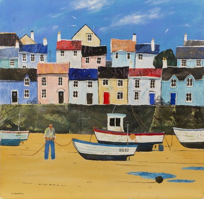 Lot 108 - Neil Canning (b.1960) Boats on the Beach...