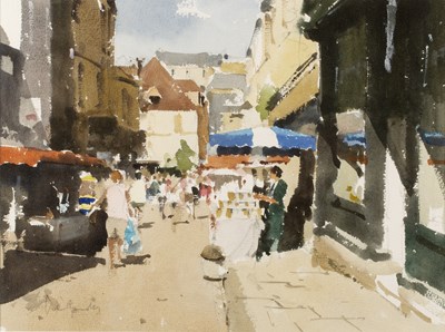 Lot 342 - John Yardley (b.1933) Market Day signed in...