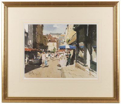 Lot 342 - John Yardley (b.1933) Market Day signed in...