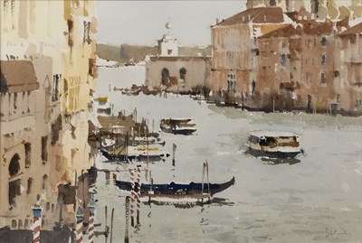 Lot 341 - John Yardley (b.1933) The Grand Canal, Venice...